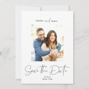Modern Simple Photo Save the Date