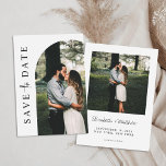 Modern Simple Photo Wedding Save the Date<br><div class="desc">Personalise all details in this elegant design for a simple modern wedding save the date featuring your custom photo.</div>