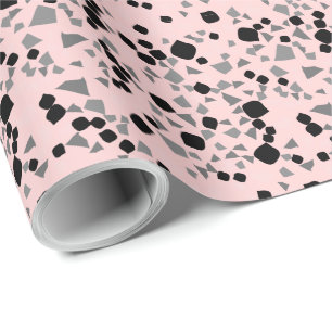 Modern Simple Pink Terrazzo Wrapping Paper