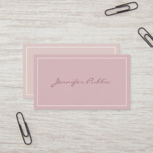 Modern Simple Plain Elegant Colours Professional Business Card