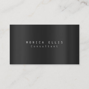Modern Simple Plain Gray Professional Business Card