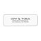 Modern Simple Plain White Address Label