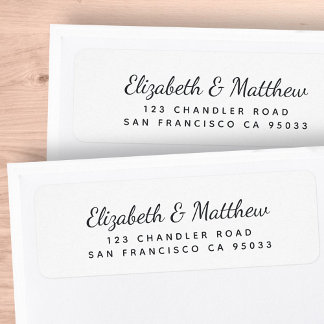 Modern Simple Playful Chic Minimal Return Address