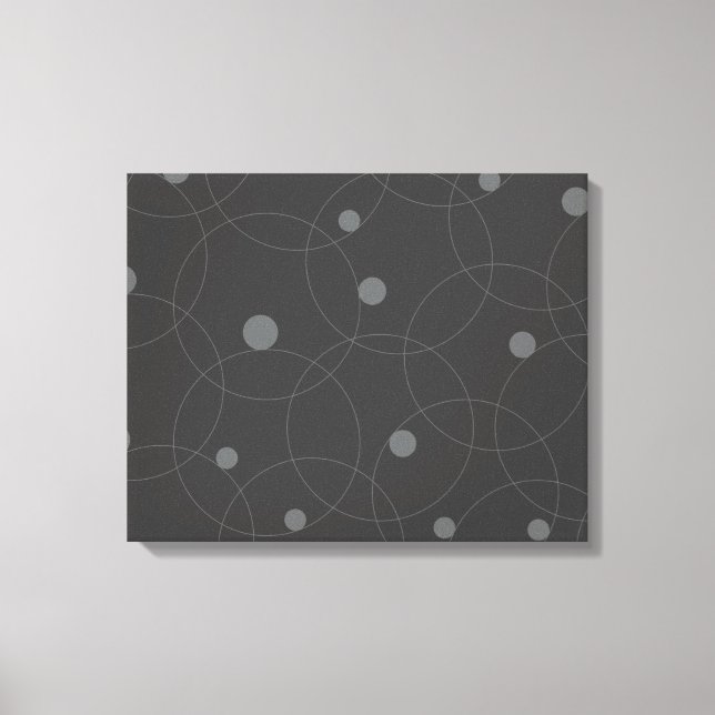 Modern, simple, playful, fun pattern of circles canvas print (Front)