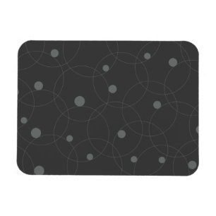 Modern, simple, playful, fun pattern of circles magnet