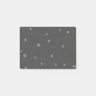 Modern, simple, playful, fun pattern of circles post-it notes