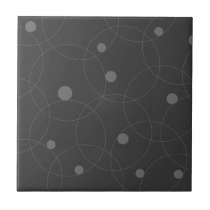 Modern, simple, playful, fun pattern of circles tile