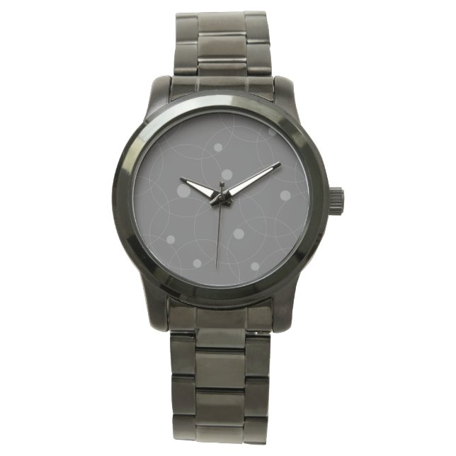 Modern, simple, playful, fun pattern of circles watch (Front)
