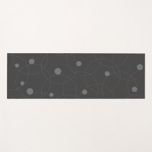Modern, simple, playful, fun pattern of circles yoga mat