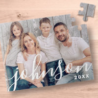 Modern Simple Playful Script Family Photo