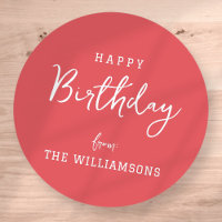 Modern Simple Preppy Happy Birthday Greeting