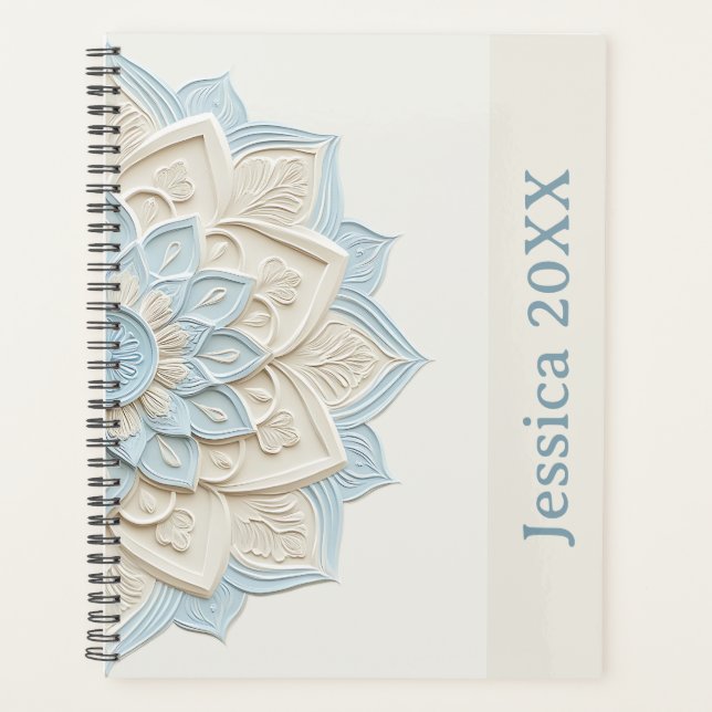 Modern Simple Pretty Colourful Cute Mandala Planne Planner (Front)