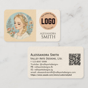 Modern Simple Professional Business Photo Square Calling Card