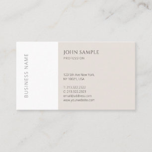 Modern Simple Professional Elegant Plain Trendy Business Card