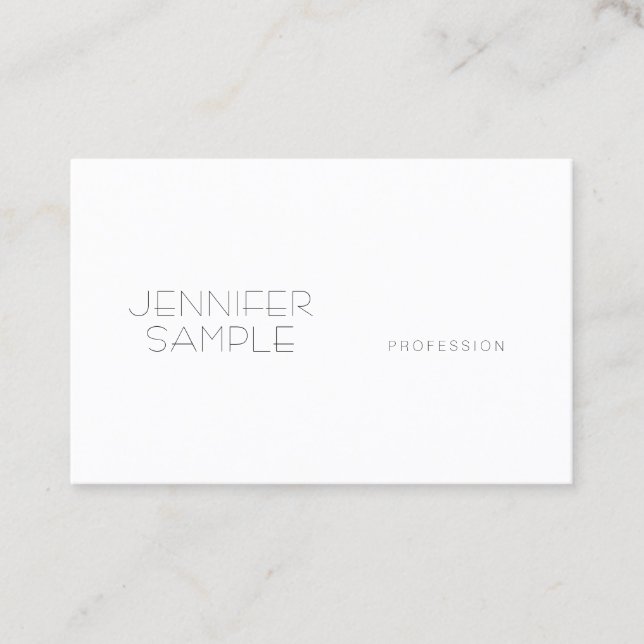 Modern Simple Professional Elegant Template Business Card (Front)