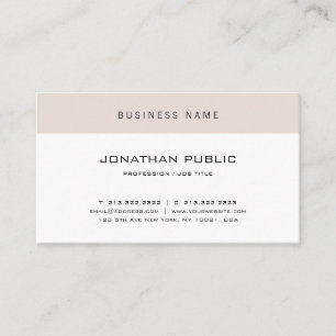 Modern Simple Professional Minimalist Elegant Cool Business Card