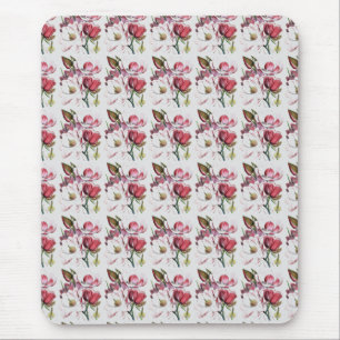 Modern Simple Professional Minimalist Magnolias Mouse Mat