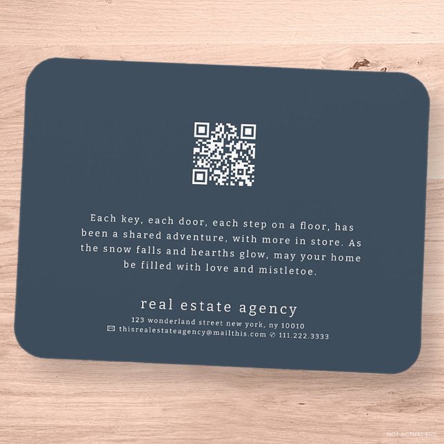 Modern Simple Real Estate Business Holiday Magnet (Creator Uploaded)