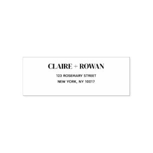 Modern Simple Return Address Self-inking Stamp