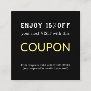 Modern Simple Salon Discount Coupon