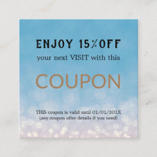 Modern Simple Salon Discount Coupon