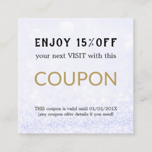 Modern Simple Salon Discount Coupon
