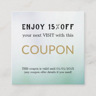 Modern Simple Salon Discount Coupon