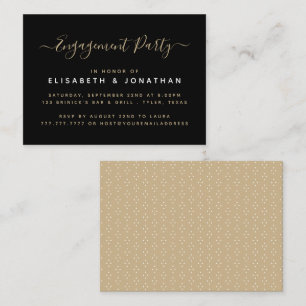 Modern Simple Script Engagement Party Ticket