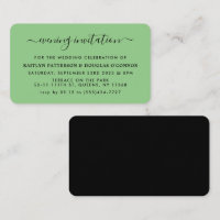 Modern Simple Script Evening Event Ticket Invite