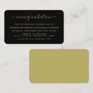 Modern Simple Script Evening Event Ticket Invite