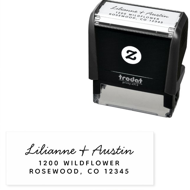 Modern Simple Script Return Address Self-inking Stamp (Modern Simple Script Return Address Self-inking Stamp by Painted Paperie
)