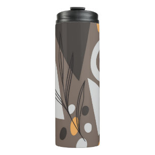 Modern simple shapes seamless pattern design. Scan Thermal Tumbler