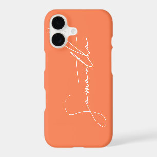 Modern Simple Signature Script Calligraphy Coral