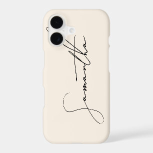 Modern Simple Signature Script Calligraphy Cream