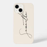 Modern Simple Signature Script Calligraphy Cream