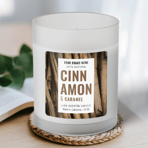 Modern Simple Soy Candle Square Label With Photo
