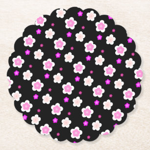 Modern Simple Spring Daisy flowers gradient Paper Coaster