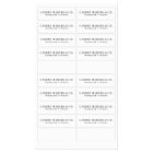 Modern Simple Tamper Proof Thin Candle Jar Label