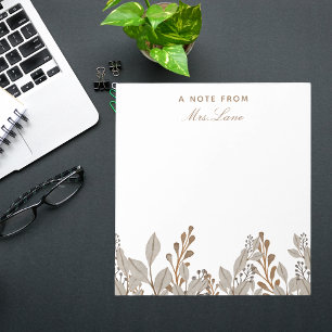 Modern Simple Teacher Appreciation Notepad