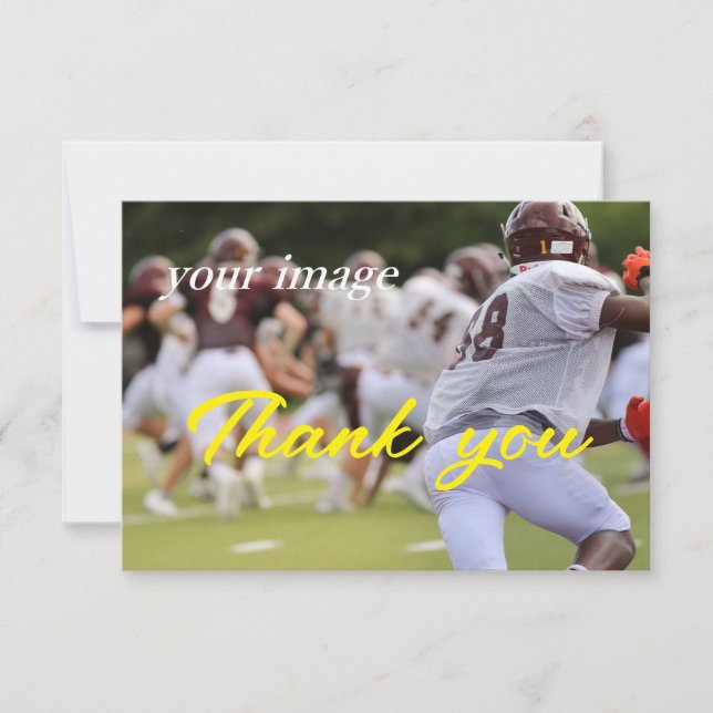 Modern Simple Teamwork Photo Thank You Card (Front)