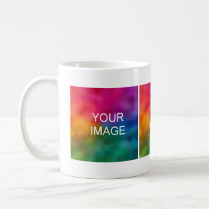 Modern Simple Template Add Your Own Photos Images Coffee Mug