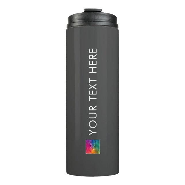 Modern Simple Template Business Logo Promotional Thermal Tumbler (Front)