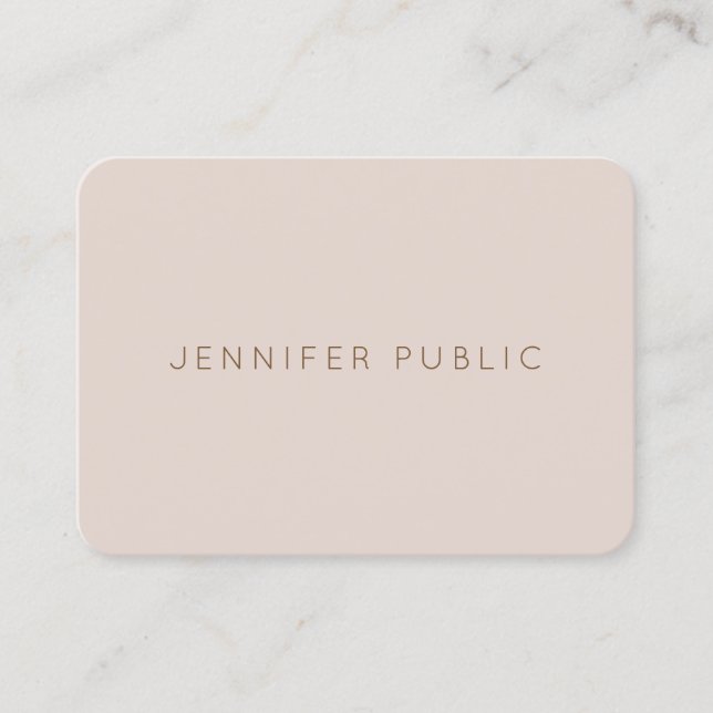 Modern Simple Template Elegant Colour Professional Business Card (Front)