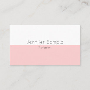 Modern Simple Template Mint Green Blush Pink Business Card