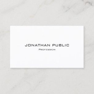Modern Simple Template Professional Semi-Gloss Business Card