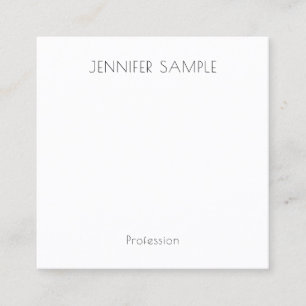 Modern Simple Template Professional Trendy Square Business Card