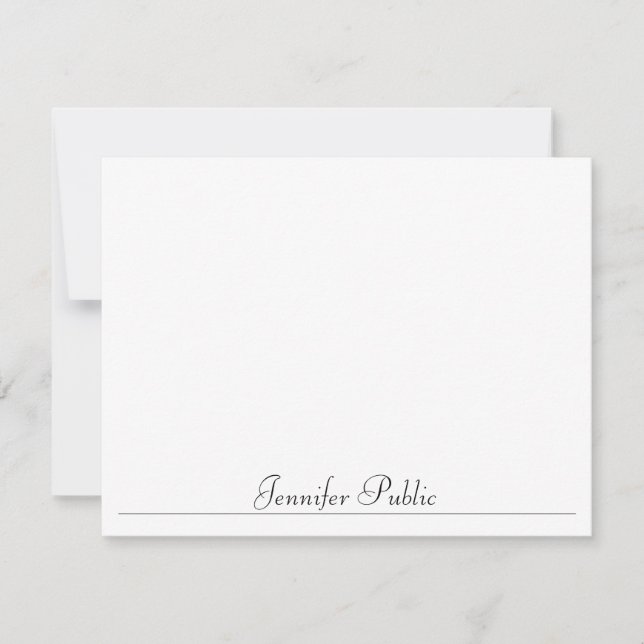 Modern Simple Template Script Name Typography (Front)