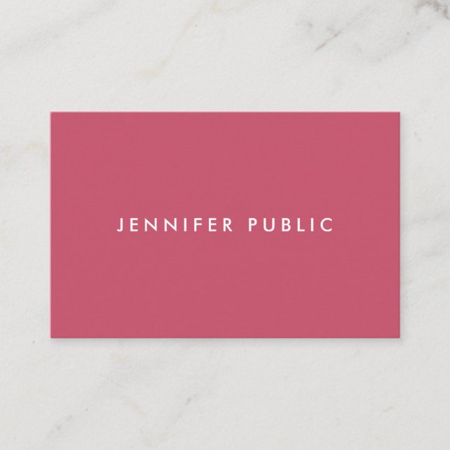 Modern Simple Template Trend Colours Professional Business Card (Front)