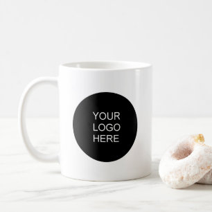 Modern Simple Template Upload Your Business Logo Coffee Mug