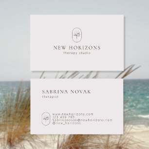 Modern Simple Therapist Business Card